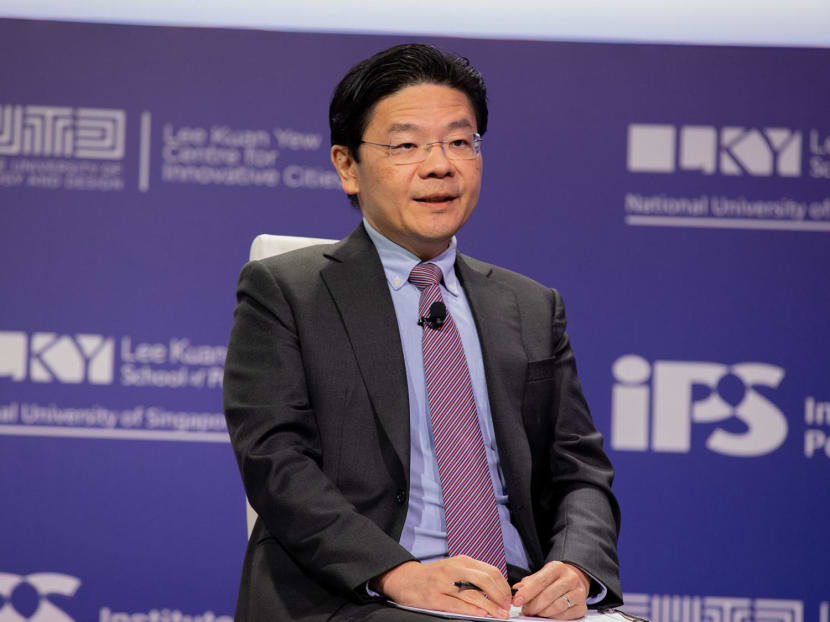 Deputy Prime Minister Lawrence Wong during the ministerial dialogue ‘Reinventing Destiny’, at the Sands Expo and Convention Centre, on Aug 14, 2023.
