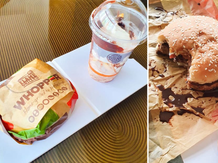 Chocolate sauce on a flame-grilled meat patty.