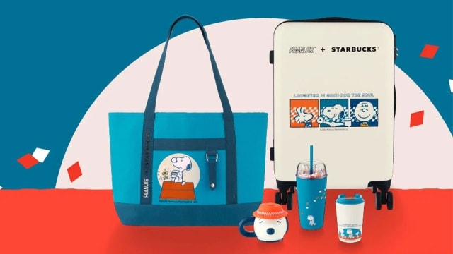 Snoopy联名来了！Starbucks新系列登场，还有行李箱可以收藏！
