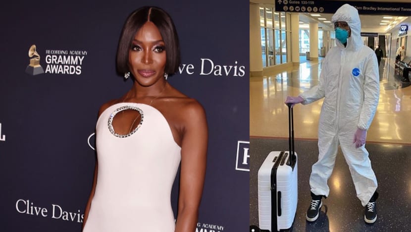 Naomi Campbell Is Donating Her Famous Airport Hazmat Suit To A Museum Naomi Campbell Is Donating Her Famous Airport Hazmat Suit To A Museum