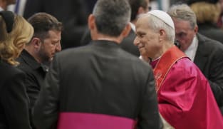 Pope Leo XIV meets President Zelenskyy, recalls 'martyred Ukraine'