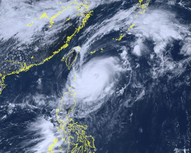 Taiwan braces for strong wind and rain as Typhoon Koinu approaches the island