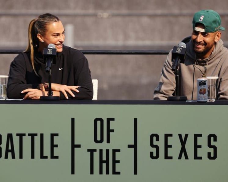 Sabalenka, Kyrgios relishing 'Battle of the Sexes' challenge