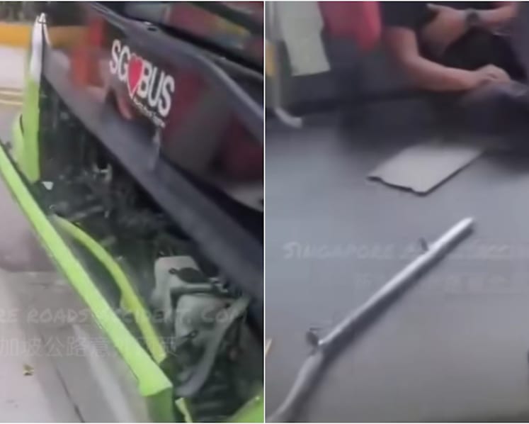 21 taken to hospital after bus hits road blocker at Changi Airport Terminal 3