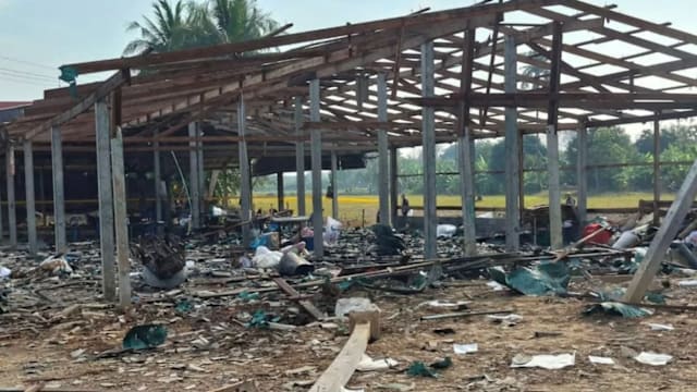 泰国素攀武里府工厂爆炸 造成一死三伤
