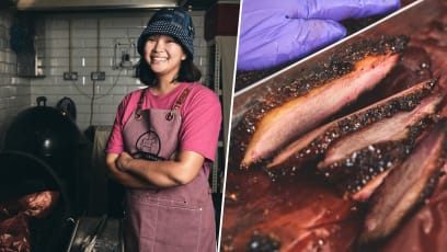 One Of S’pore’s Rare Female “Pit Masters”, She Sleeps Overnight In Kitchen Smoking American BBQ Brisket