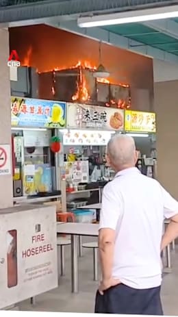 Fire breaks out at Whampoa hawker centre