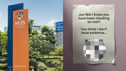 NUS Student Scans QR Code In Toilet Claiming To Have Goss About A Cheating Guy Named Junwei, Turns Out To Be Something Else
