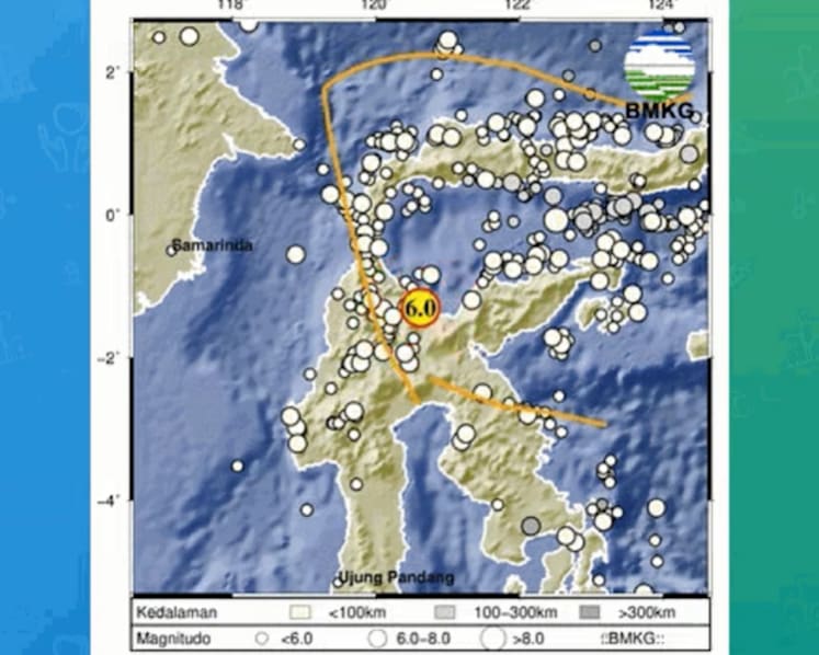 Dozens injured after magnitude 6.0 quake strikes Sulawesi, Indonesia, official says