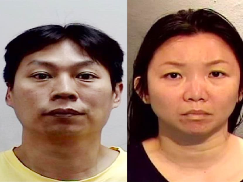 Ng Cheng Kwee (left) and wife Lee Lai Leng (right) were part of a syndicate that submitted a total of 8,381 course fee grant applications and a corresponding 8,391 claims to SkillsFuture Singapore between April and October 2017.