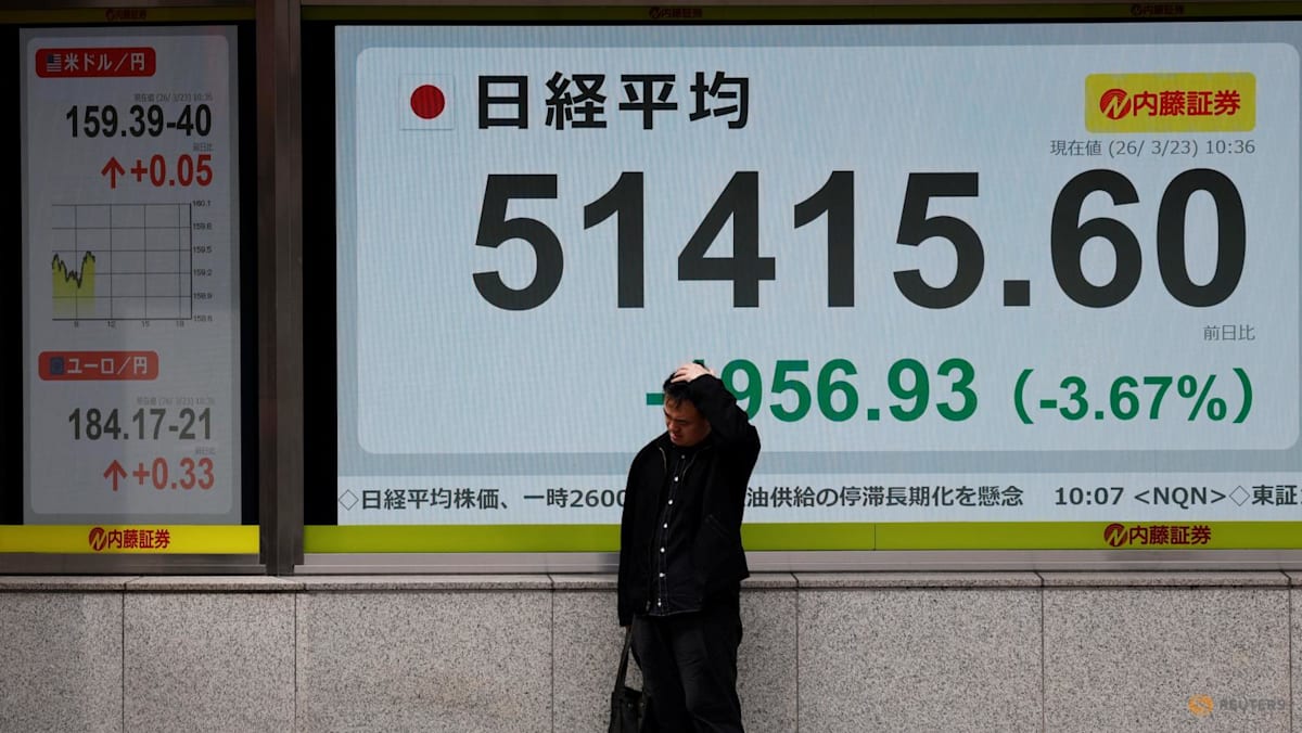 Asian stocks extend global rout; bonds hammered as war drags on