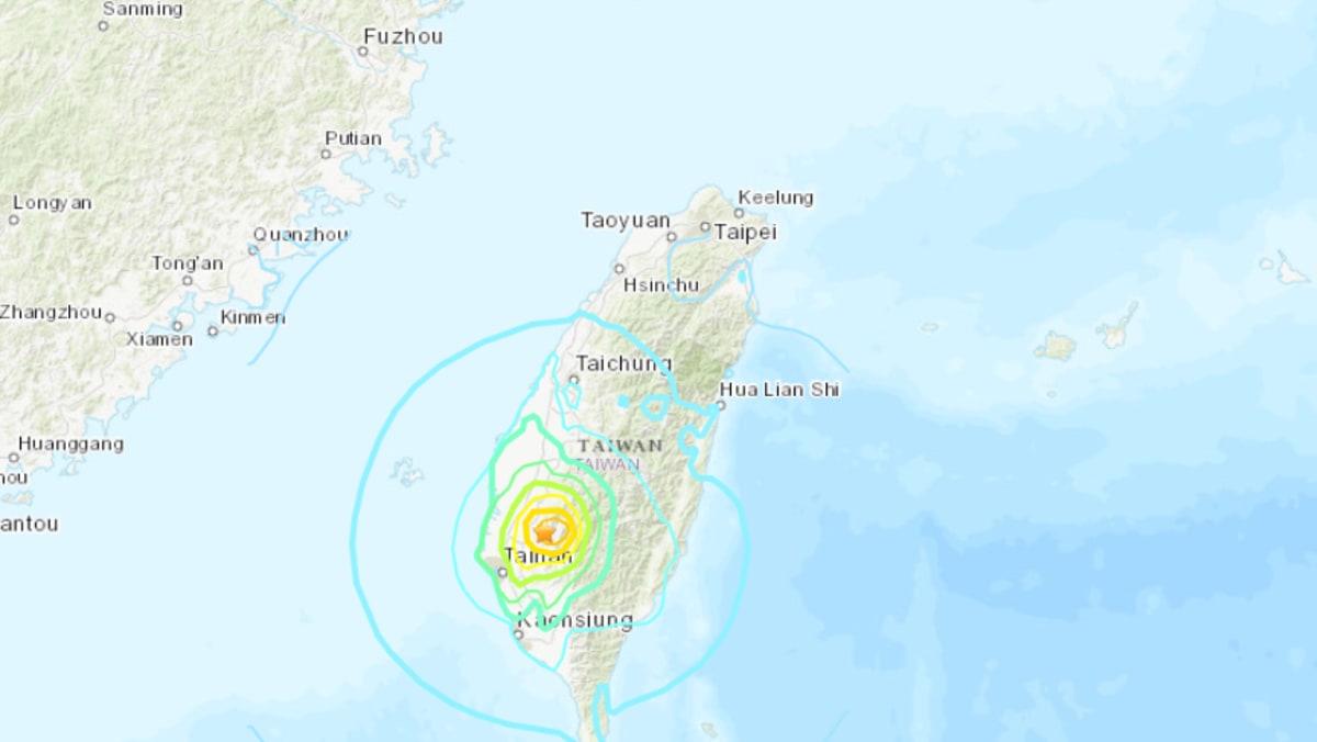 6.0-magnitude earthquake shakes Taiwan