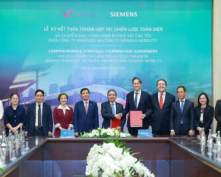 VinSpeed and Siemens Mobility sign a comprehensive strategic cooperation agreement on high-speed rail