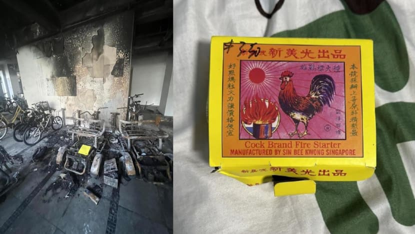 Man suspected of starting fire at Admiralty Link void deck that burnt bicycles, PMAs arrested Man suspected of starting fire at Admiralty Link void deck that burnt bicycles, PMAs arrested