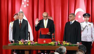 Sworn in as Singapore's 9th President, Tharman pledges to be 'scrupulous and independent' in safeguarding reserves
