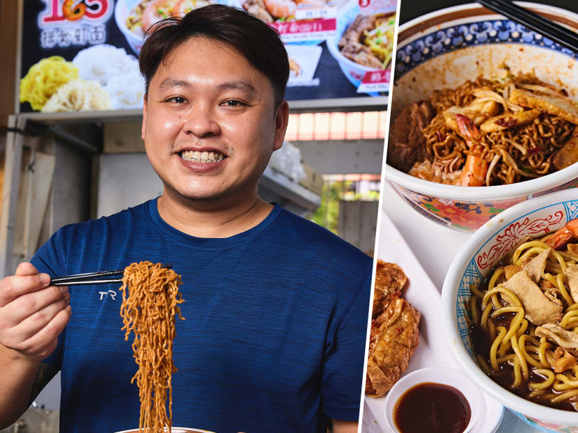 Unique Mala Prawn Kolo Mee At Bukit Merah Stall Opened By Ex-Navy Regular