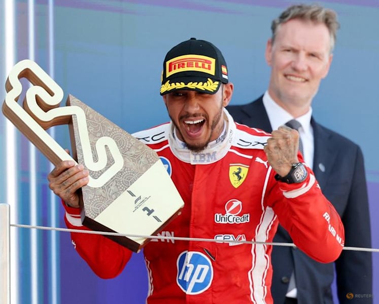 Lewis Hamilton takes first win for Ferrari at Barcelona Formula One Grand Prix