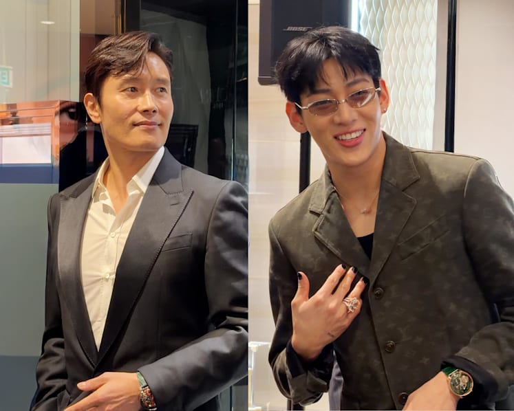 Squid Game's Lee Byung-hun, GOT7's BamBam attend opening of Singapore's first Jacob & Co boutique