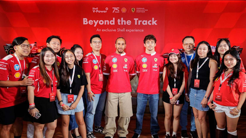 75 years of collaboration in the fast lane: Shell and Scuderia Ferrari HP celebrate with Formula 1 icons in Singapore