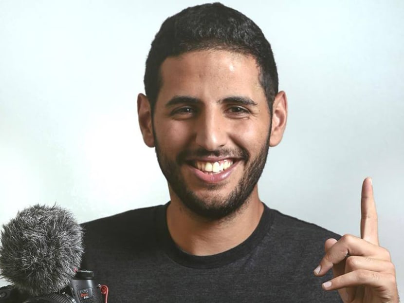Travel vlogger Nuseir Yassin announced last Wednesday (March 20) that he will be moving to Singapore next month with his girlfriend Alyne Tamir. Travel vlogger Nuseir Yassin announced last Wednesday (March 20) that he will be moving to Singapore next month with his girlfriend Alyne Tamir.