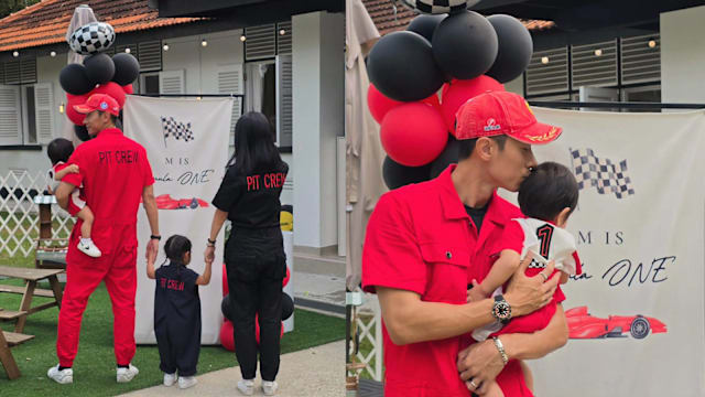 陈泂江儿子完成“人生第一圈”，爱妻亲手烘焙生日蛋糕