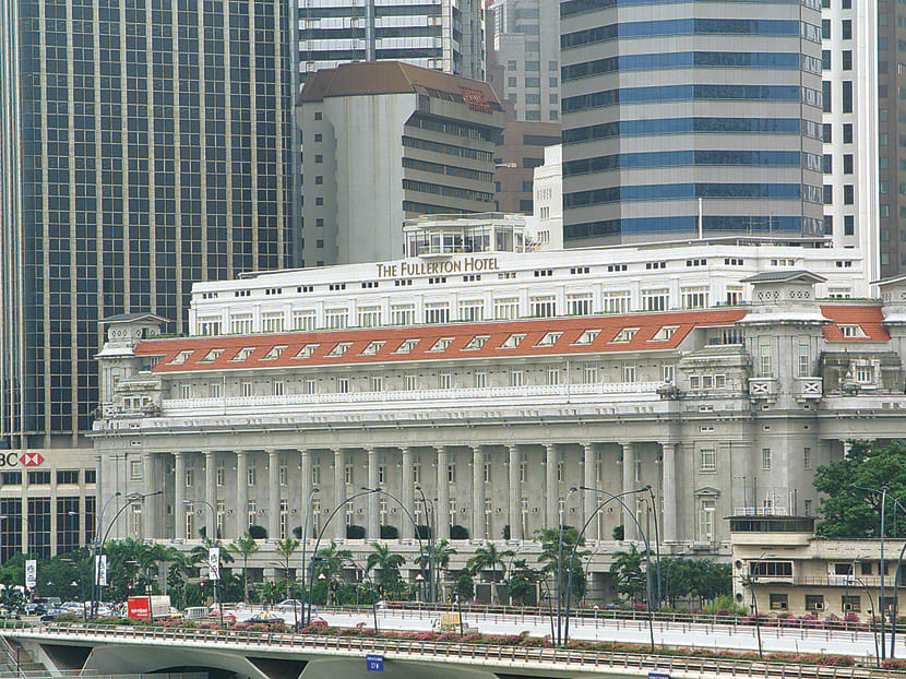 The former Fullerton Building, now The Fullerton Hotel, has been gazetted as Singapore's 71st national monument. Photo: Jason Quah/TODAY