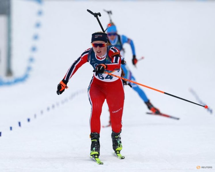 Biathlon-Norway's Kirkeeide earns redemption as superb final lap seals sprint gold