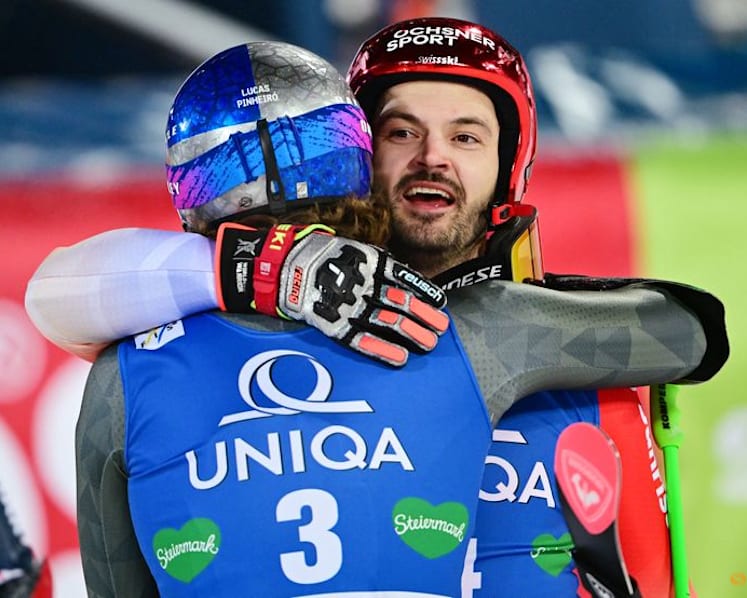 Alpine skiing-Swiss Meillard wins giant slalom under Schladming lights