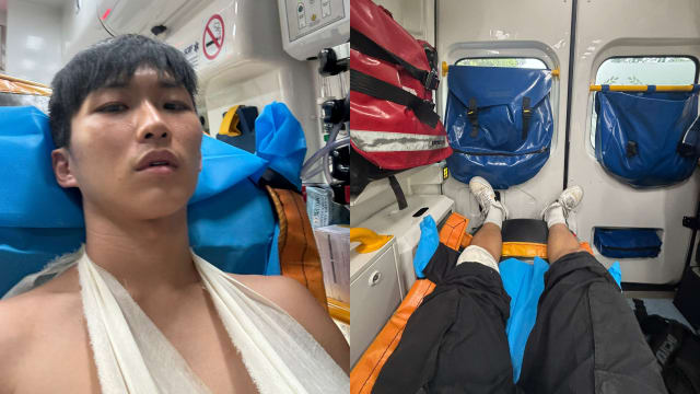 高速公路骑摩托出车祸，《才华》新秀杨岳翰庆幸逃过一劫！