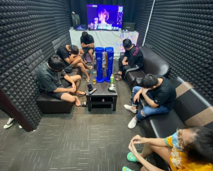 Police raid 4 unlicensed KTV outlets, investigating 42 people for allegedly breaking COVID-19 rules