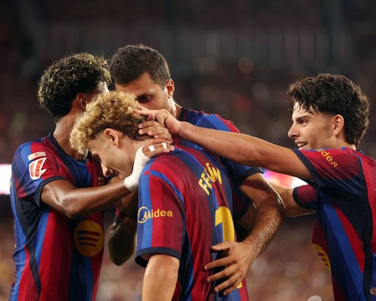 Raphinha, Fermin score as Barcelona beat Athletic 2-0 in home opener