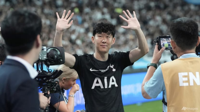 Departing Spurs captain Son in tears on emotional evening Departing Spurs captain Son in tears on emotional evening