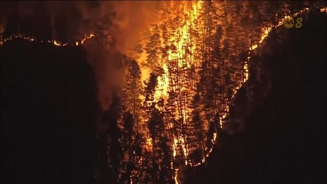 日本岩手林火逼近民宅 居民紧急疏散