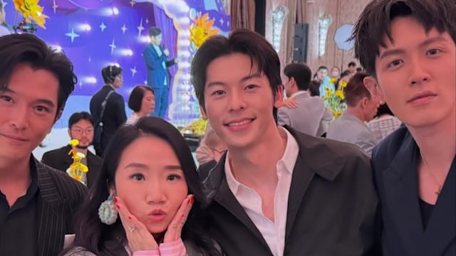 陶晶莹同框3大“发电机”，网羡慕：男神组合好狂！