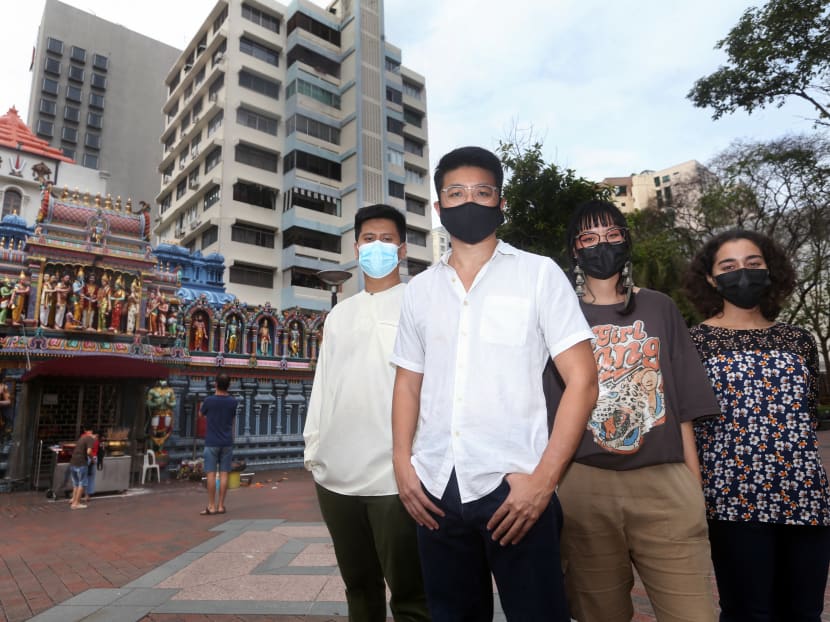 The team behind Looking Different/ly: (from left) Said Effendy Said Iziddin, Yeo Tze Yang, Genevieve Chia Xin Ying and Sharifah Afra Syed Farid Alatas. The team behind Looking Different/ly: (from left) Said Effendy Said Iziddin, Yeo Tze Yang, Genevieve Chia Xin Ying and Sharifah Afra Syed Farid Alatas.