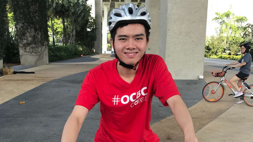 44 special-needs youths get a chance to ride a bike at OCBC Cycle