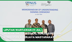 LIPUTAN WARTAWAN (11 Jul) | MENDAKI meterai 2 MOU, perluas peluang kemahiran & kerjaya masyarakat
