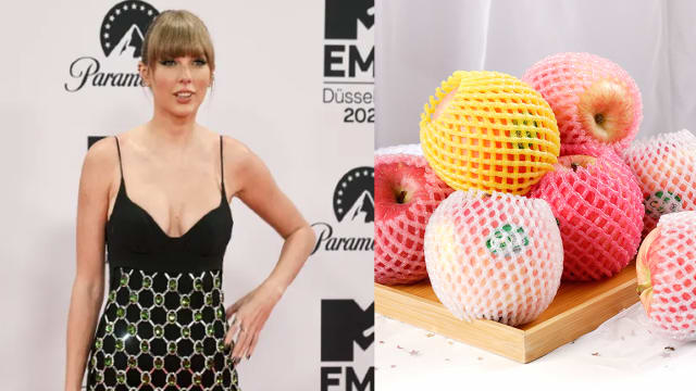 Taylor Swift风光夺4项EMA大奖　红毯造型却被嘲像“水果网套”