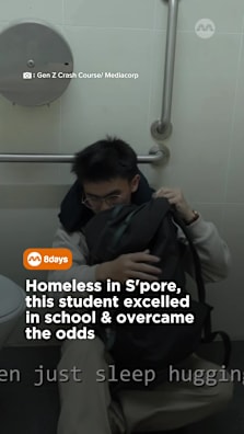 Lipson hopes to become a contributing member of society after graduation and wants to support those in the same position he once was. #8dayssg #8dayssgtrending #genz #homeless #singapore 