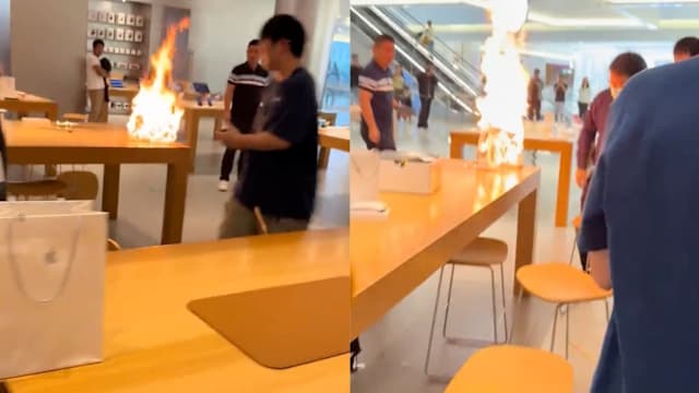 又是充电宝自燃！无锡苹果专卖店起火吓坏顾客