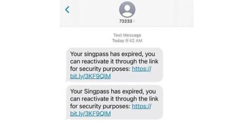 Polis beri amaran penipuan pancing data menerusi SMS libatkan laman palsu Singpass Polis beri amaran penipuan pancing data menerusi SMS libatkan laman palsu Singpass