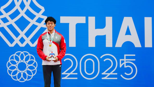 林天植男子柔术77公斤摘银 决赛不敌东道主选手