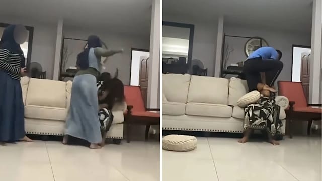 疑虐待雇主孩子 女佣遭一家人围堵质问及殴打