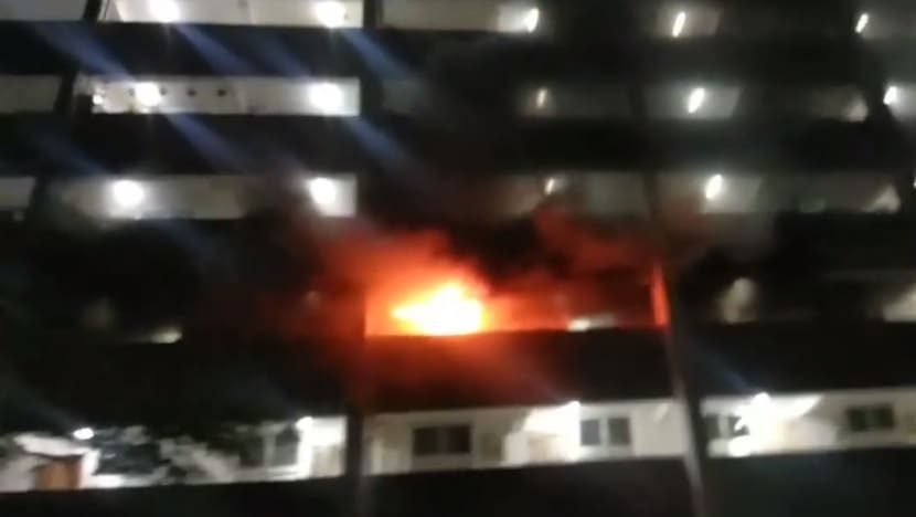 Six taken to hospital after fire breaks out at Boon Lay flat