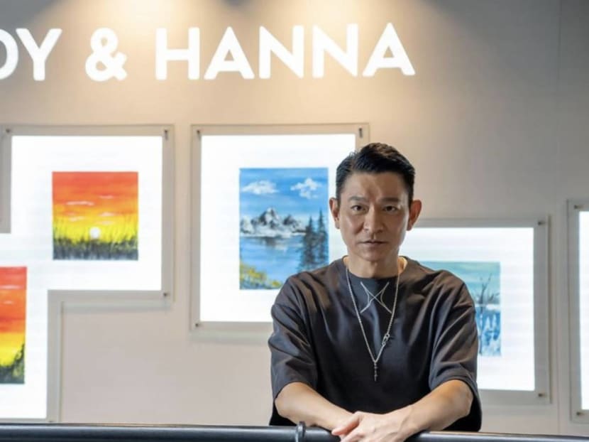 "My daughter is more creative than me": Andy Lau shows 11-year-old daughter's paintings in exhibition