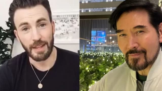平安夜宝宝提前庆生　费翔自拍照撞脸Chris Evans