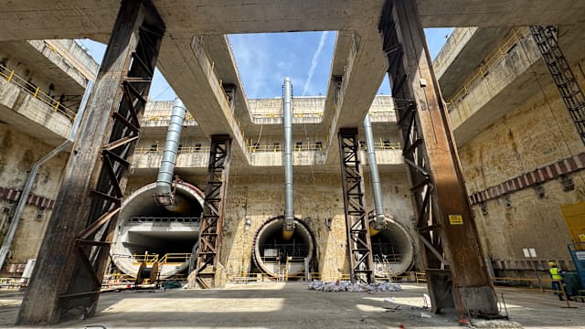 樟宜机场T5连接T2隧道已完工 将用于行李运输和地下轻轨列车 