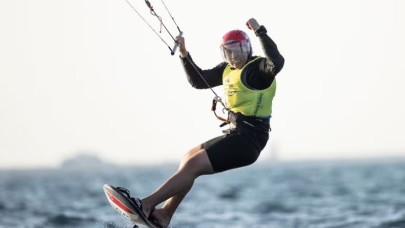 Kitefoiler Maximilian Maeder wins Singapore’s first gold medal at Asian Games