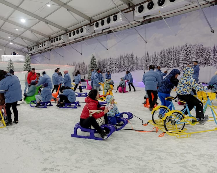 Disgruntled visitors to winter-themed event at Marina Bayfront complain of long queues, lack of winter wear for rent