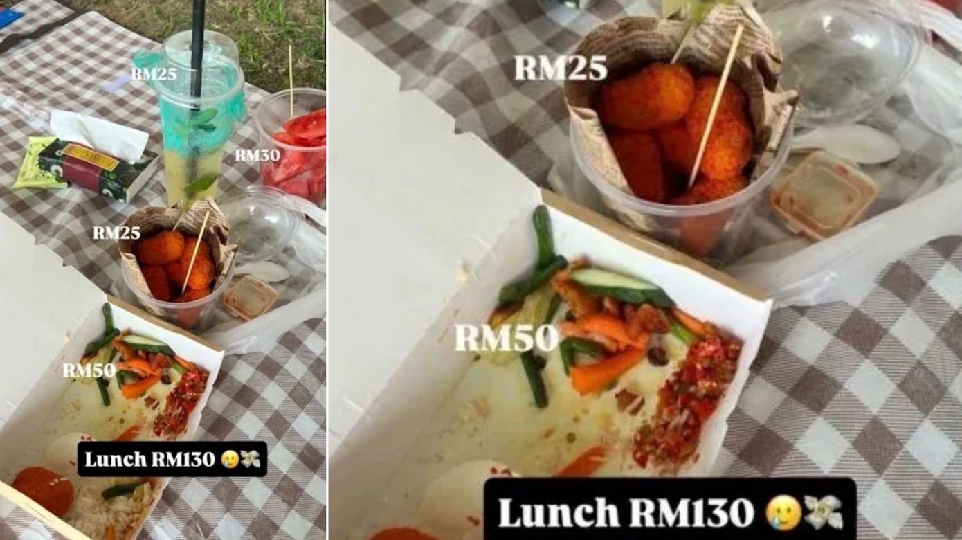 雪邦F1午餐130令吉 网民直呼吃不起